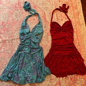 Y2K vintage dresses lot Wet seal and La Scala